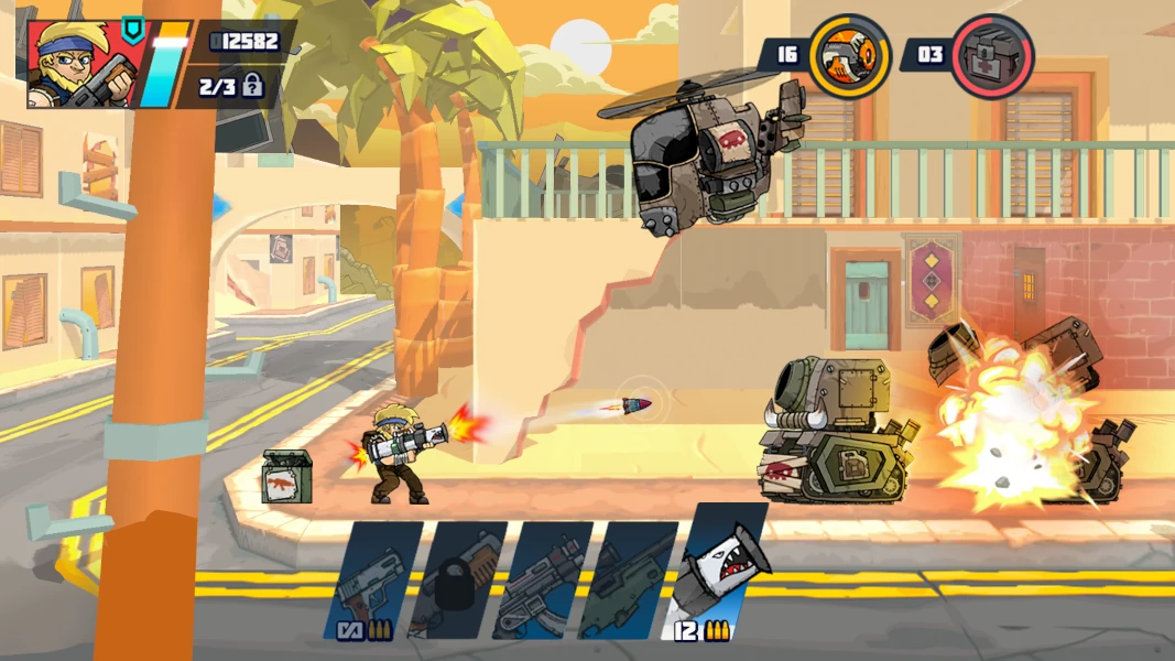Metal Soldiers 3D Gameplay Screenshot 1 - Combat Action