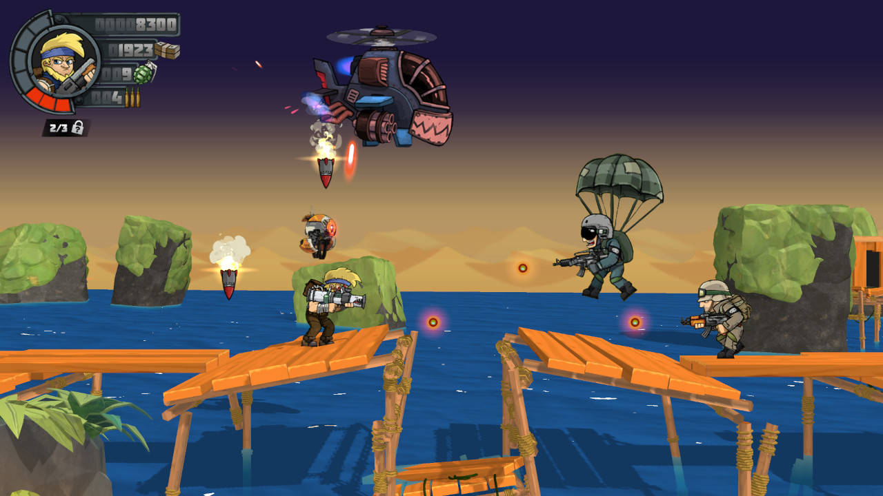 Metal Soldiers 3D Gameplay Screenshot 1 - Combat Action