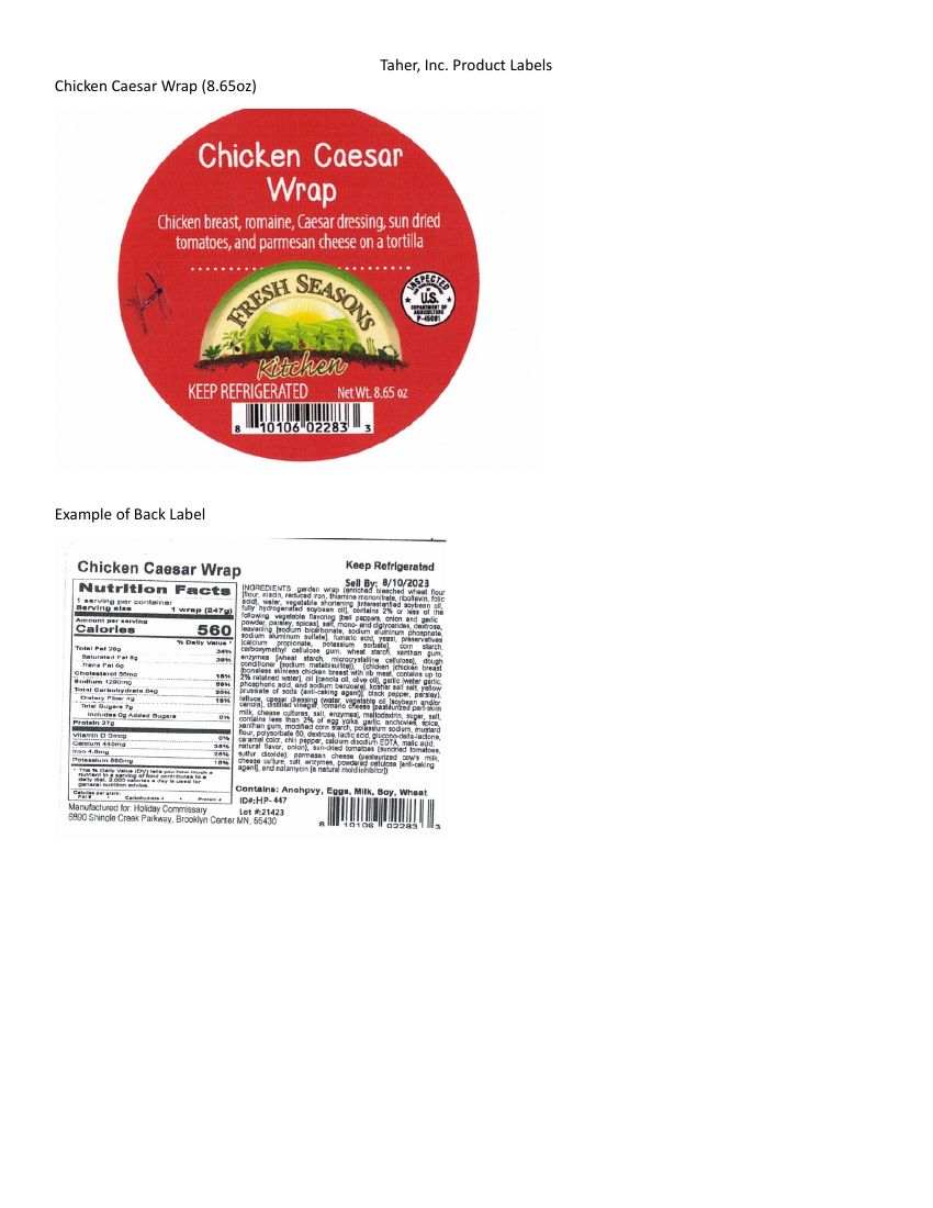 Fresh Seasons Kitchen Salads and Wraps Recalled for Possible Deer Feces
