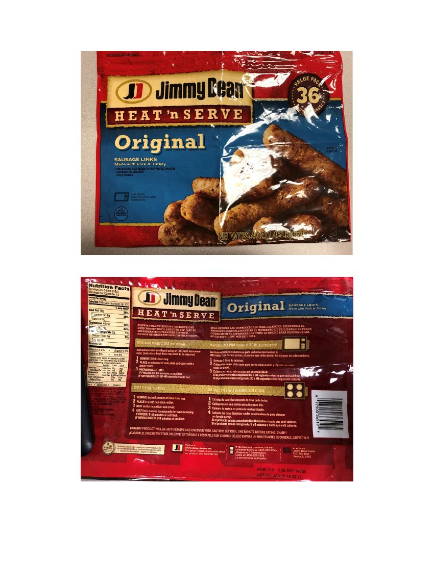 Jimmy Dean Sausage Links Recalled for Possible Metal Contamination