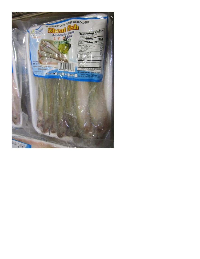 Maxfield Seafood Sheat Fish Recalled for Missing Import Inspection
