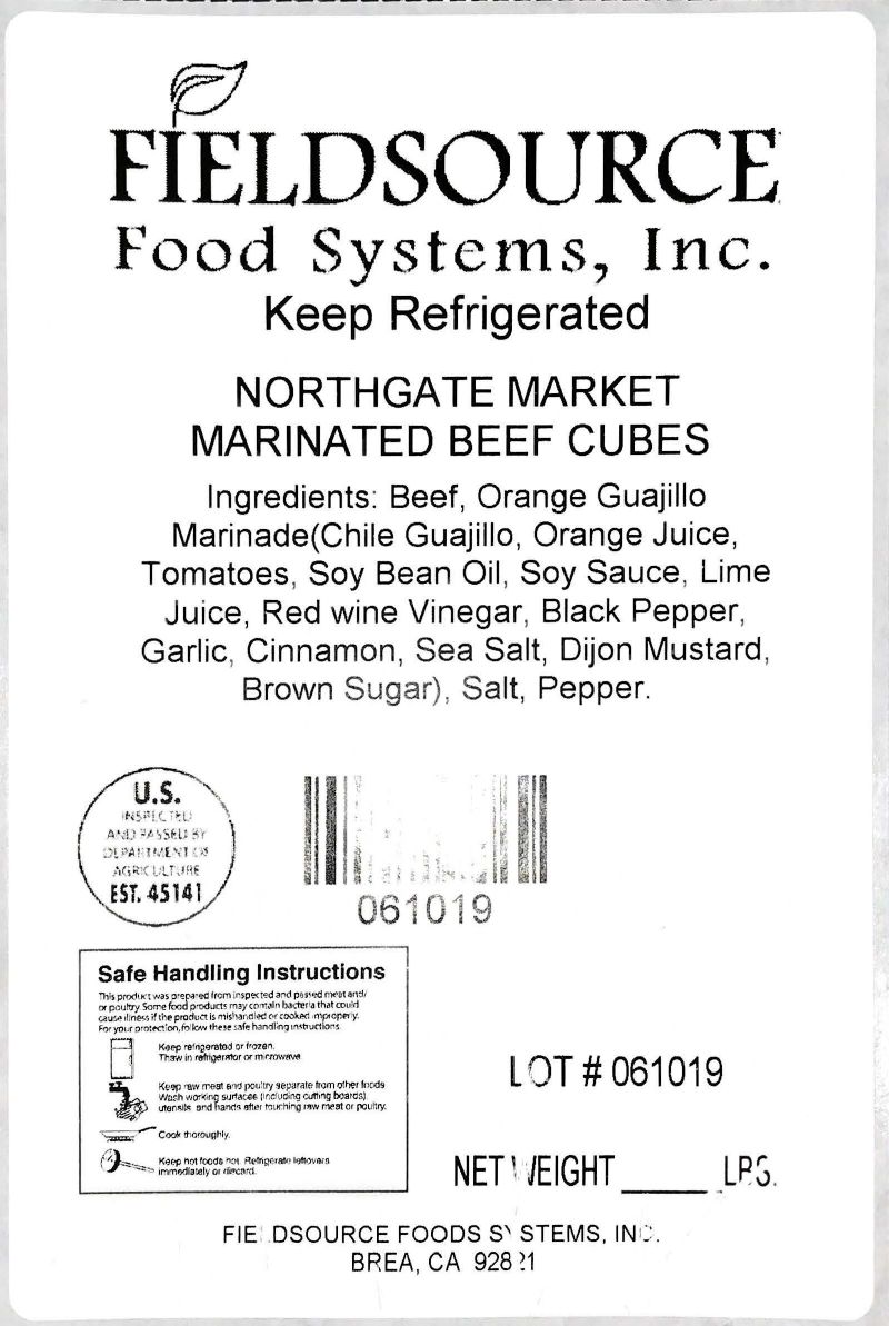 Northgate Market Marinated Beef and Chicken Cubes Recalled for Undeclared Wheat