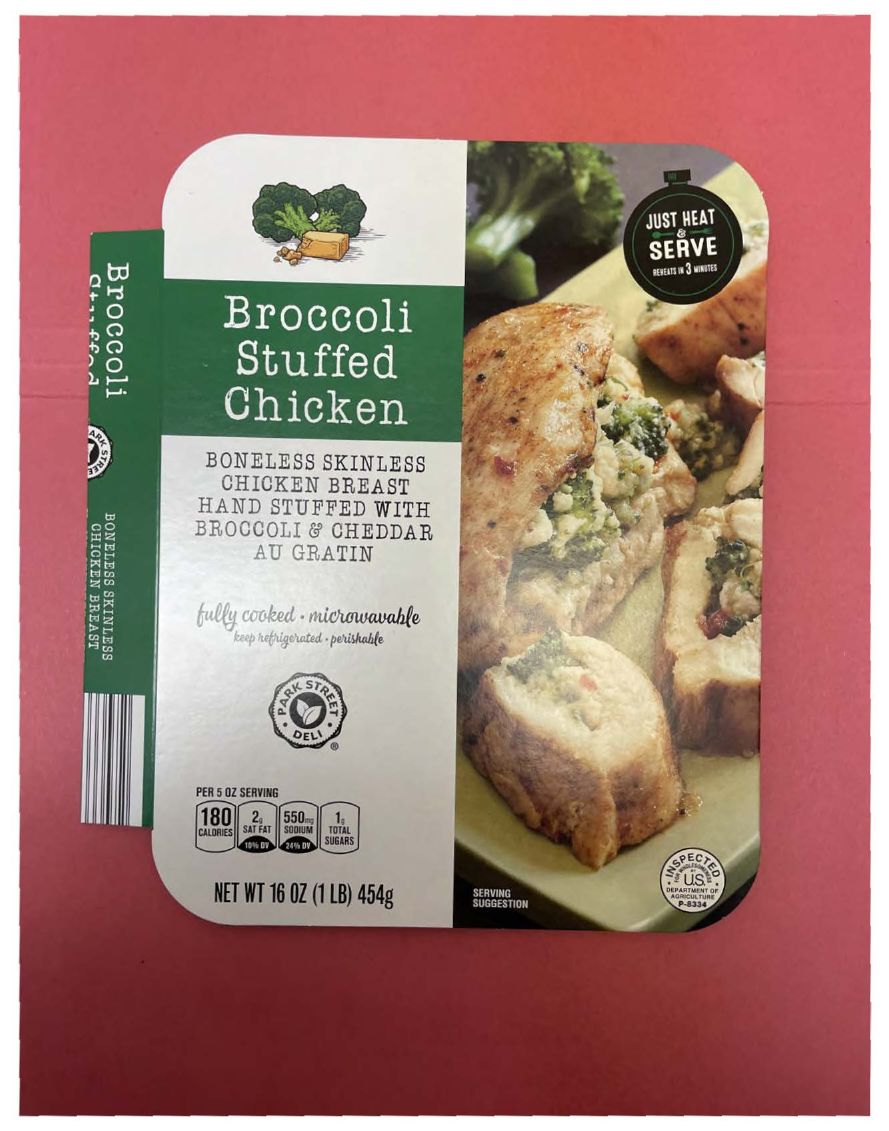 Park Street Deli Broccoli Stuffed Chicken Recalled for Being Undercooked