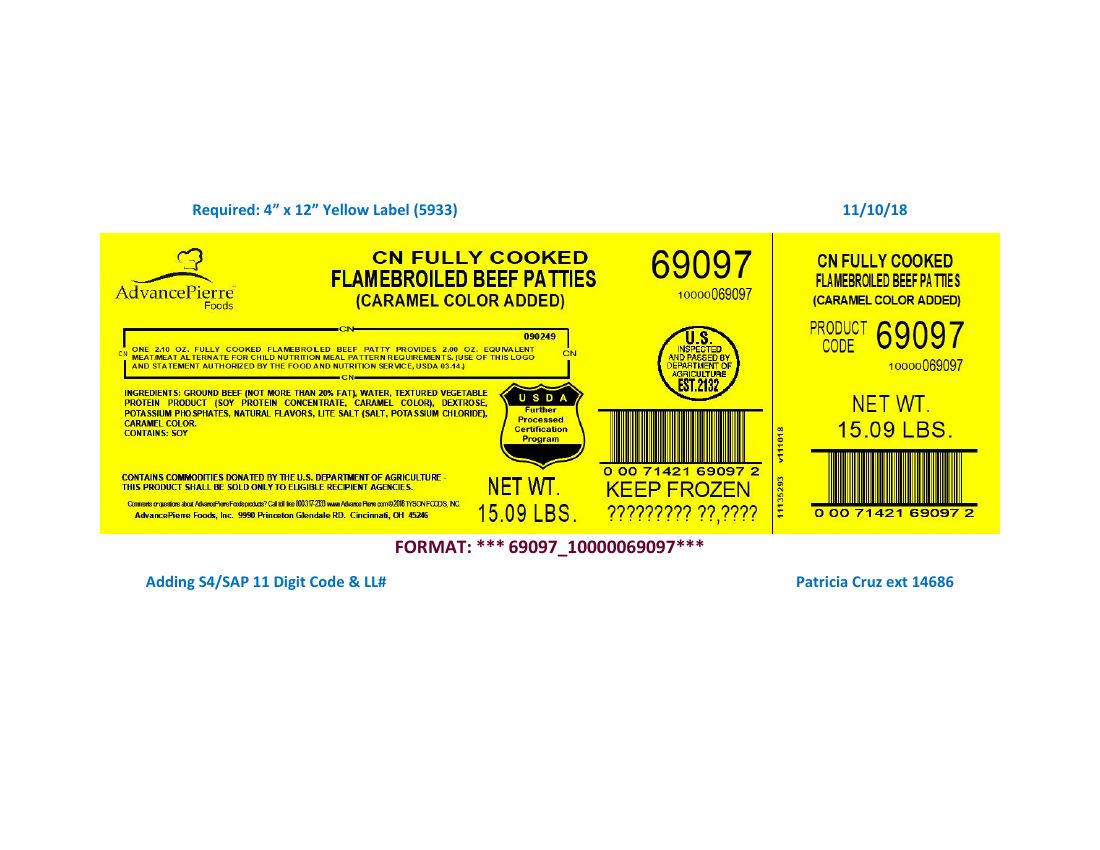 Advance Pierre Beef Patties Recalled for Plastic Contamination