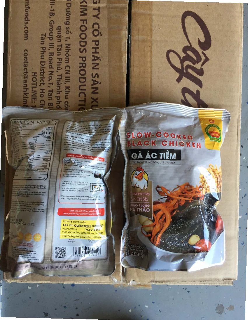 Cay Thi Queentrees Slow-Cooked Black Chicken Recalled for Import Violations