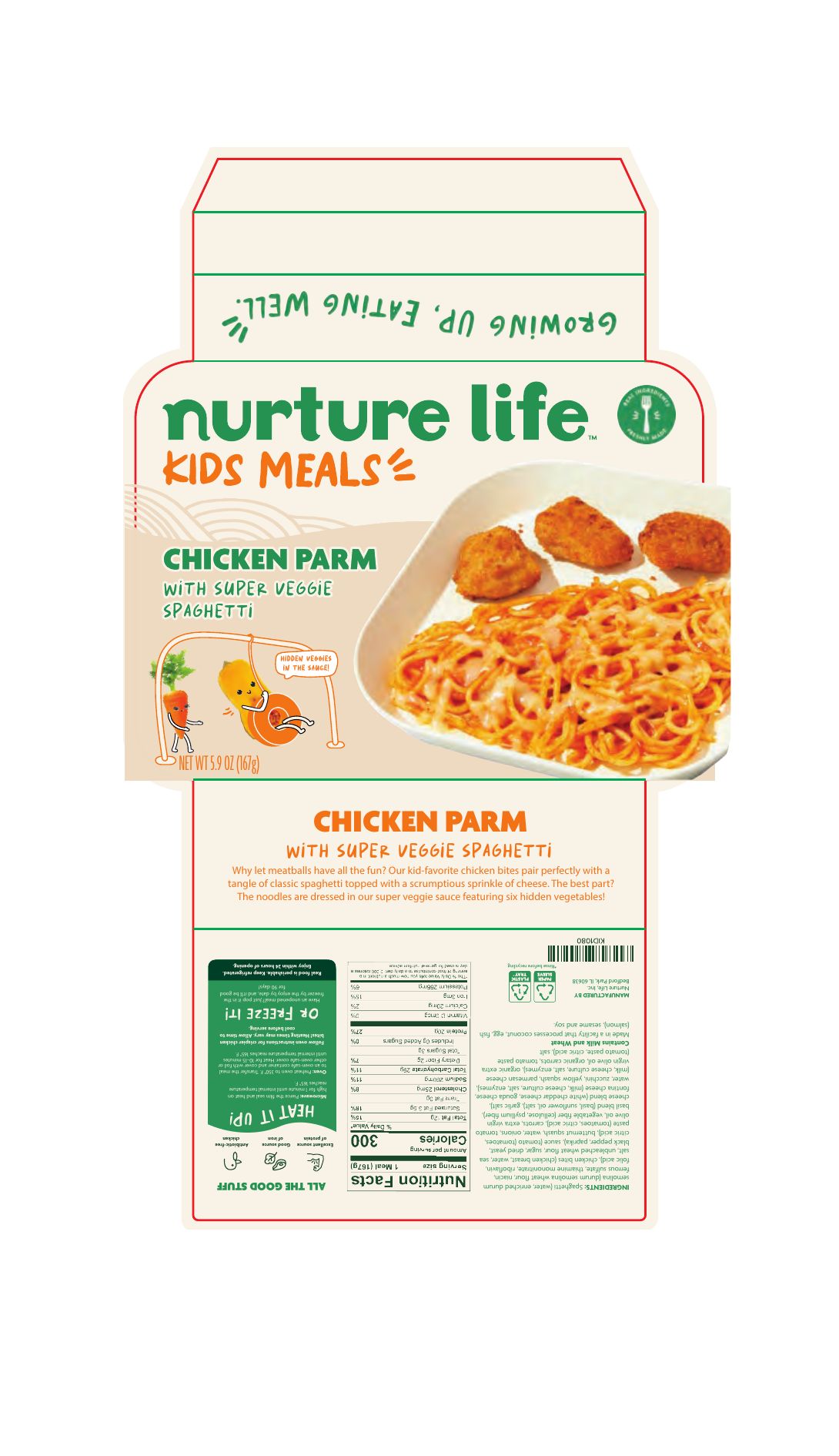 Nurture Life Chicken Parm Kids Meals Recalled for Undeclared Egg