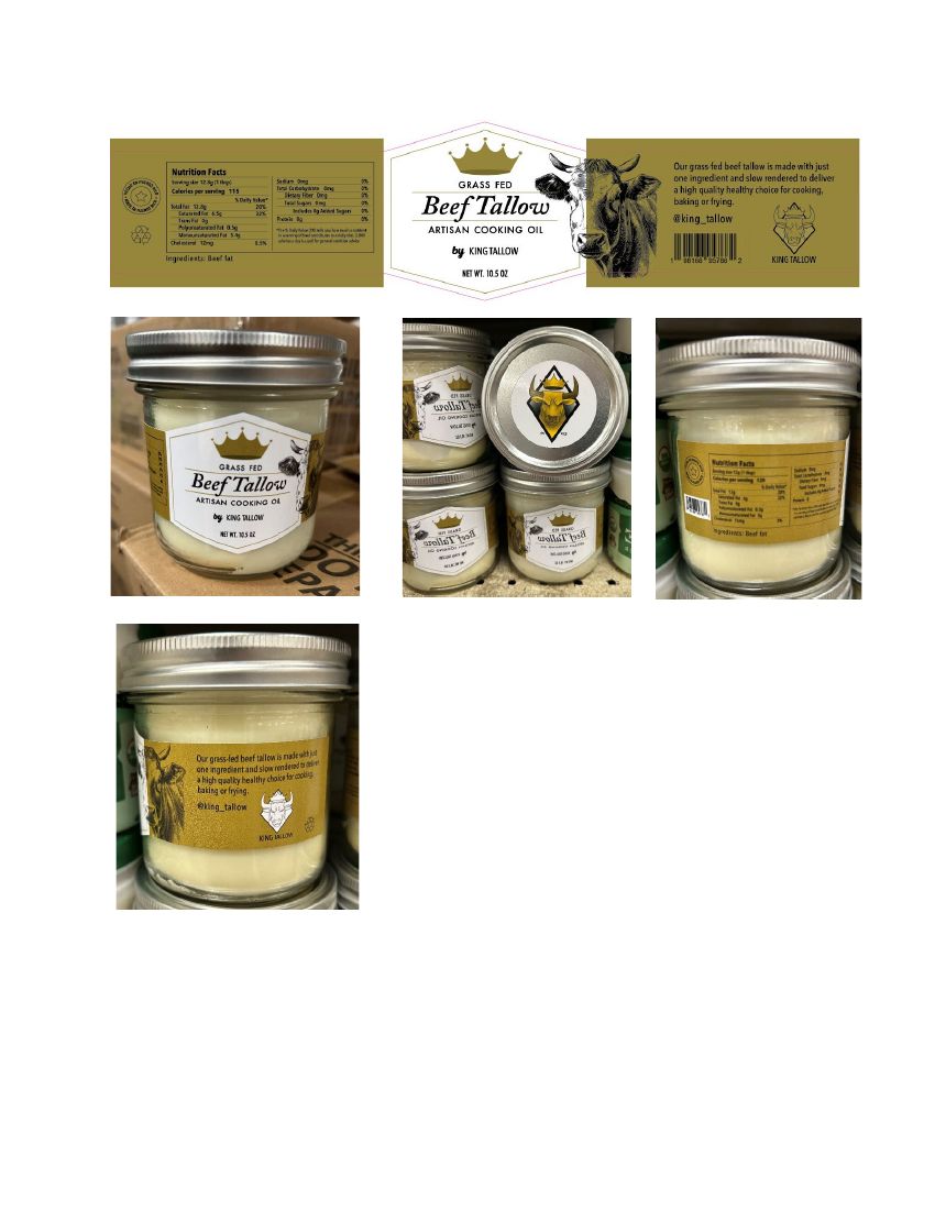 King Tallow Grass Fed Beef Tallow Recalled for Lacking Federal Inspection