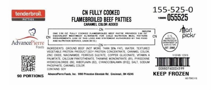 AdvancePierre Flamebroiled Beef Patties Recalled for Plastic Contamination