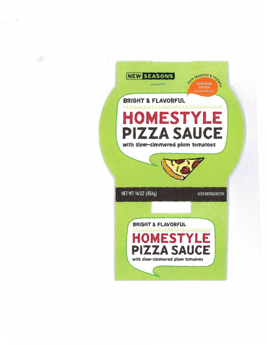 New Seasons Homestyle Pizza Sauce Recalled for Undeclared Allergens