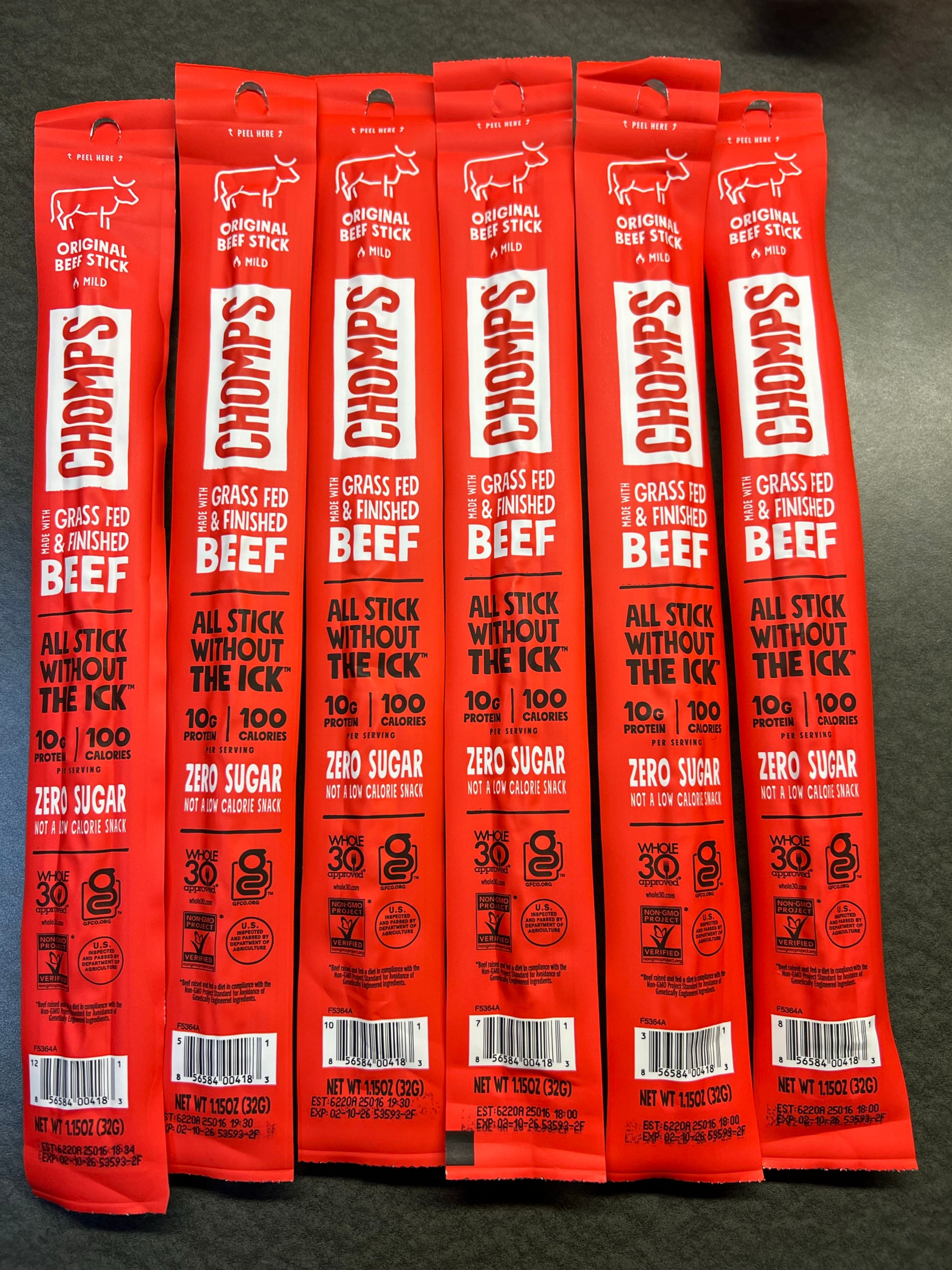 Chomps Original Beef Sticks Recalled for Possible Metal Contamination