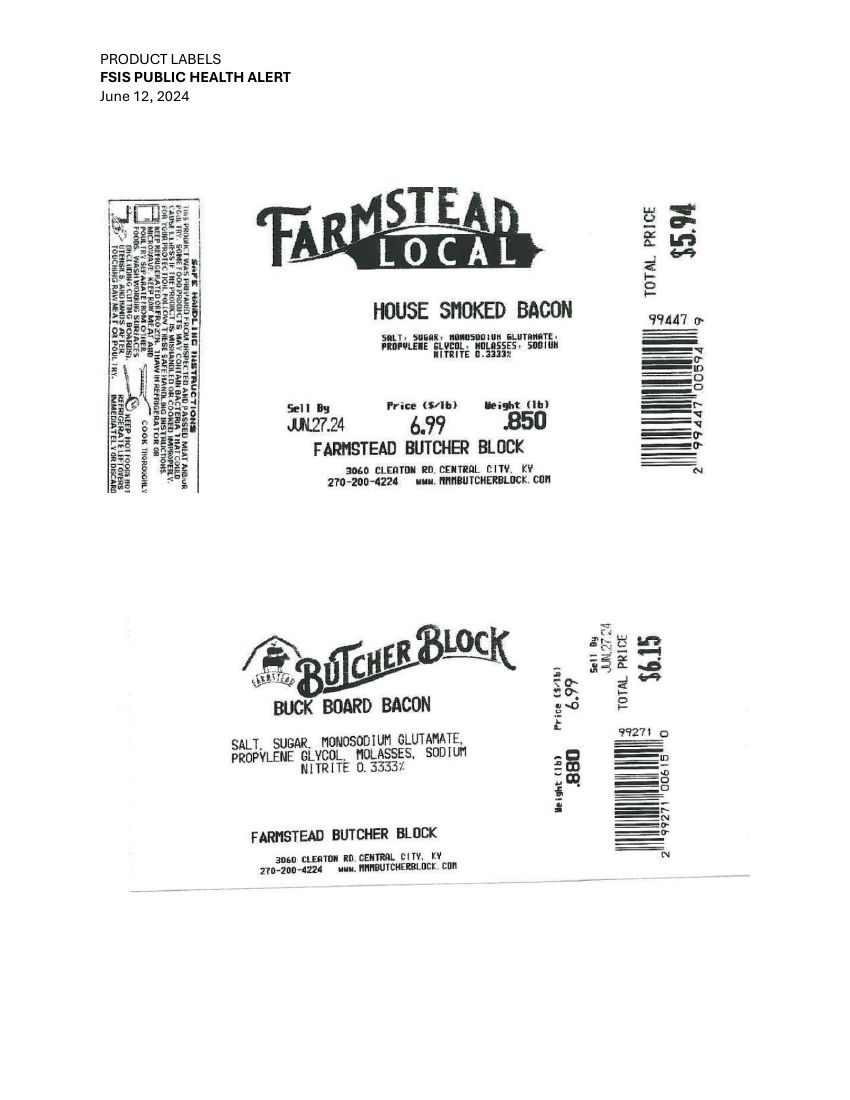 Various Pork and Beef Bacon Products Recalled for Excessive Sodium Nitrite