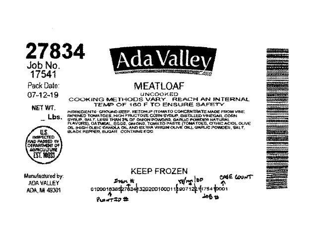 Ada Valley Raw Ground Beef Meatloaf Recalled for Metal Bits