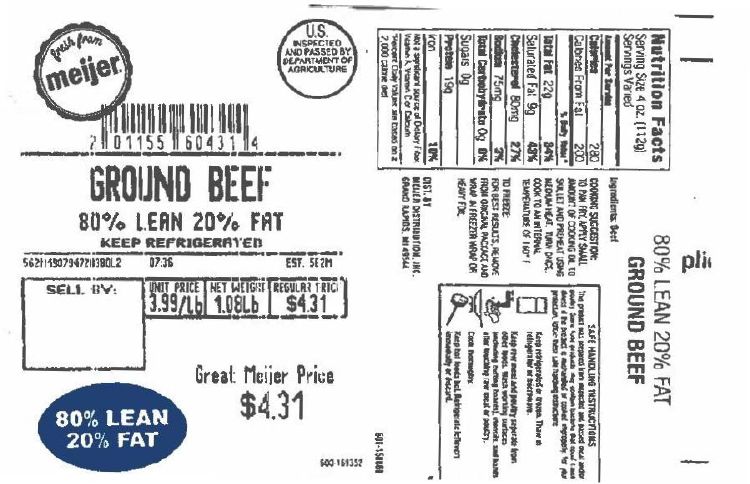 Meijer Ground Beef Products Recalled for Possible Plastic Contamination