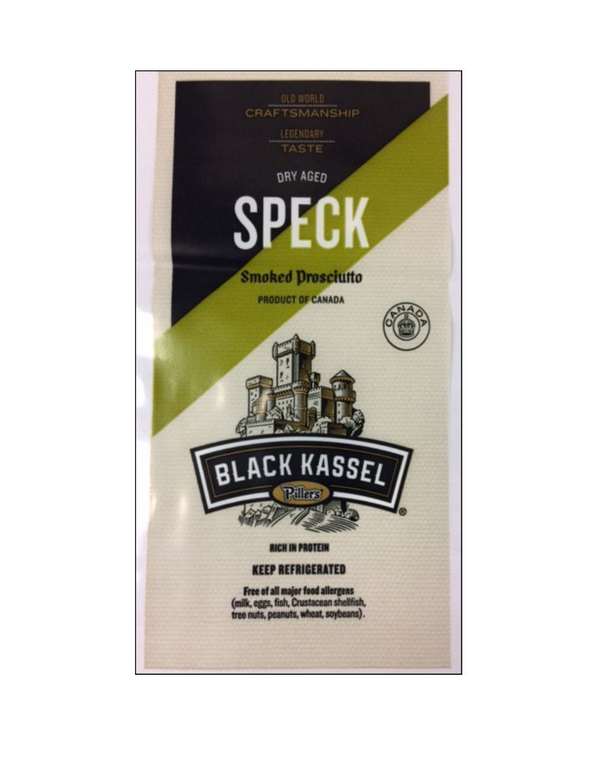 Black Kassel Salami and Speck Recalled for Possible Salmonella