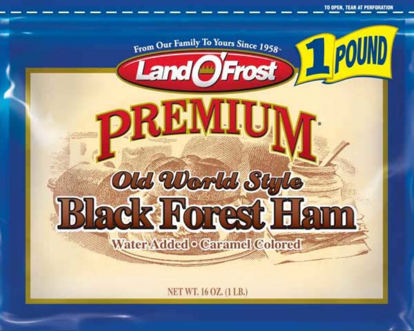 Land O'Frost Premium Black Forest Ham Recalled for Misbranding