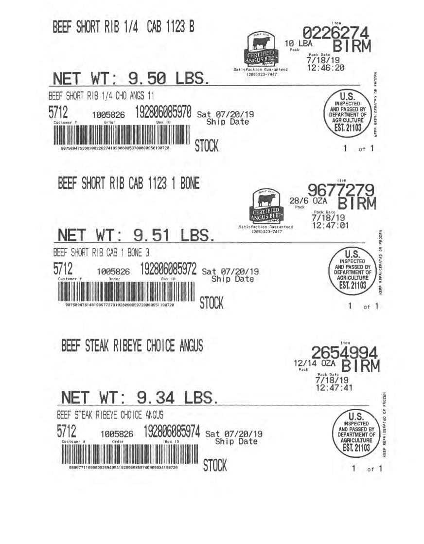 US Foods Raw Beef and Pork Recalled for Possible Human Blood Contamination