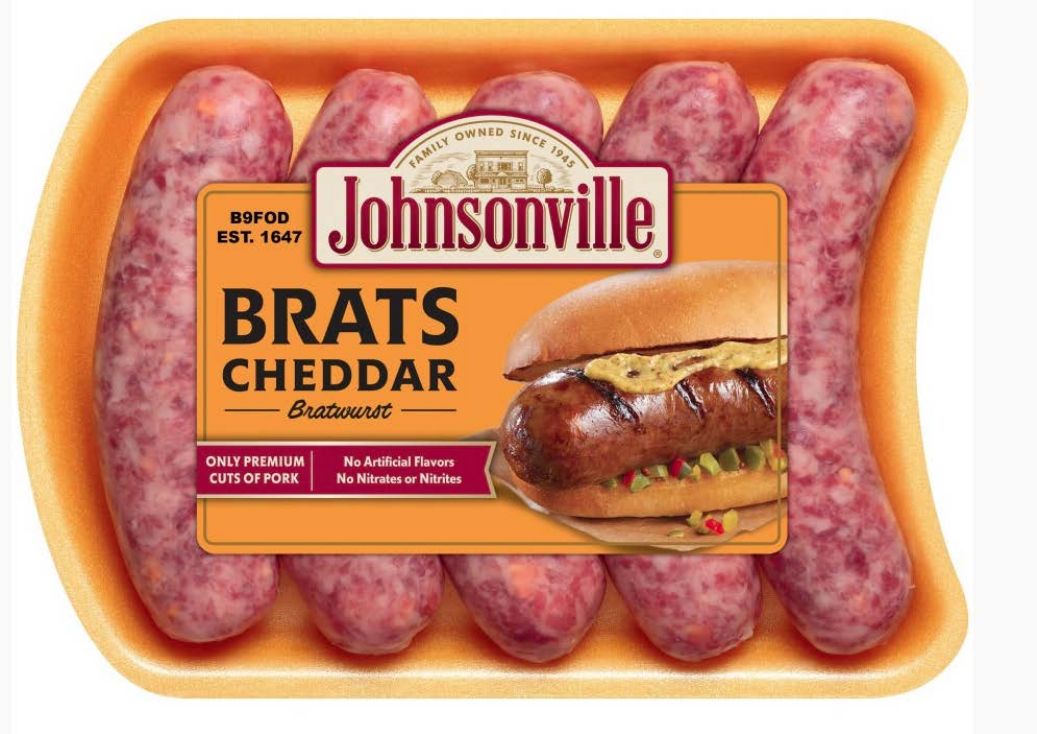 Johnsonville Cheddar Bratwurst Recalled for Possible Hard Plastic Contamination