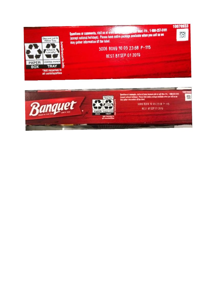 Banquet Salisbury Steaks Recalled for Possible Bone Contamination