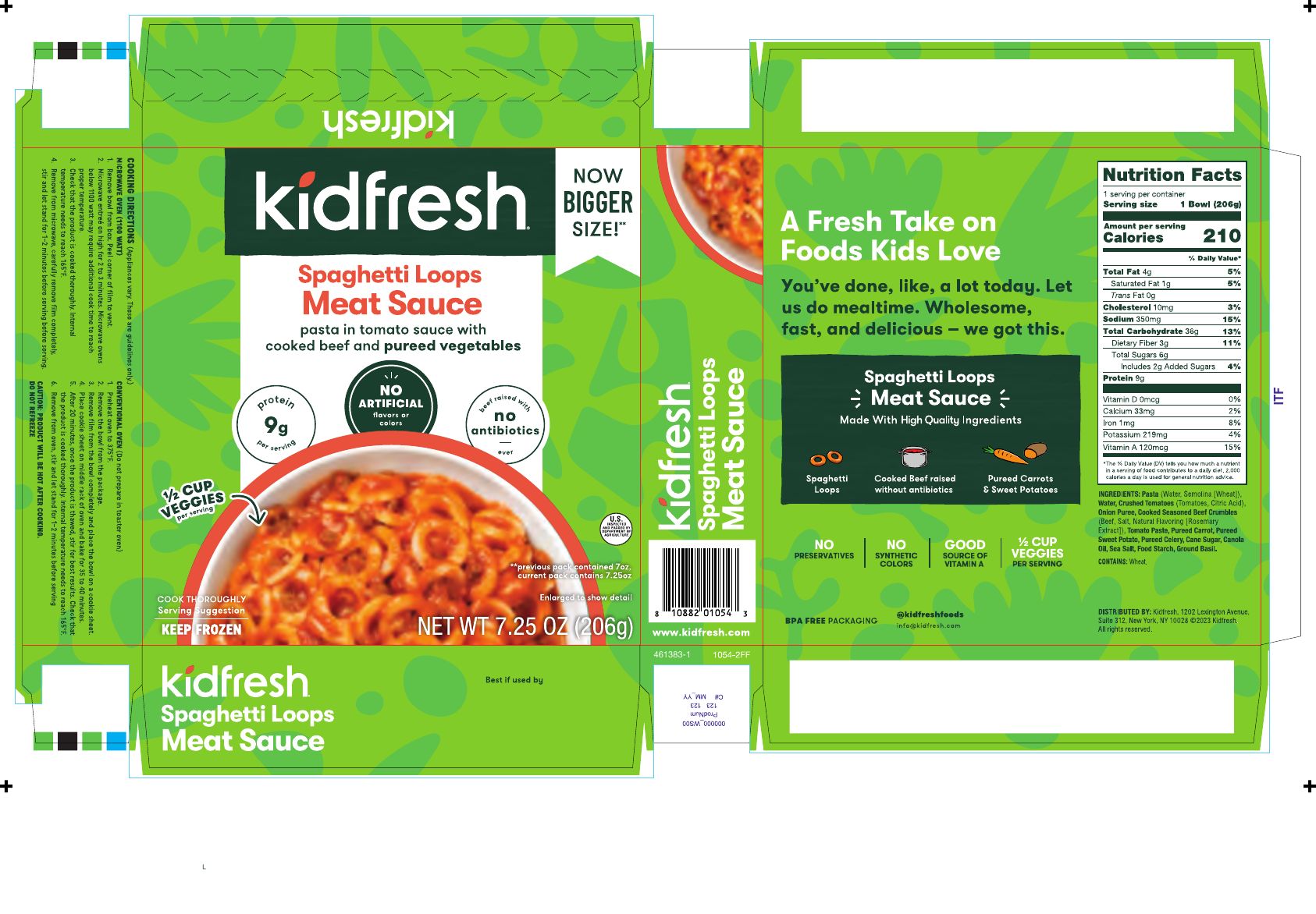 Kidfresh Spaghetti Loops Meat Sauce Recalled for Undeclared Egg