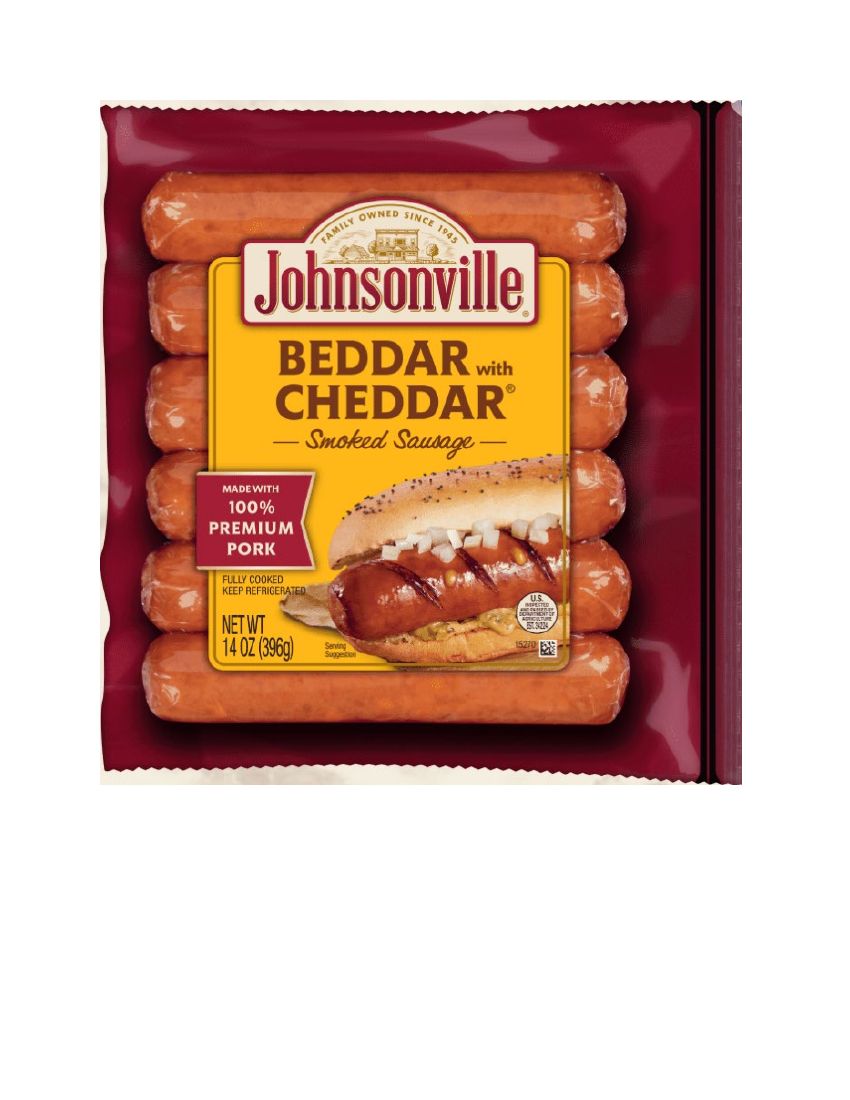 Johnsonville Beddar with Cheddar Smoked Sausage Recalled for Plastic Contamination