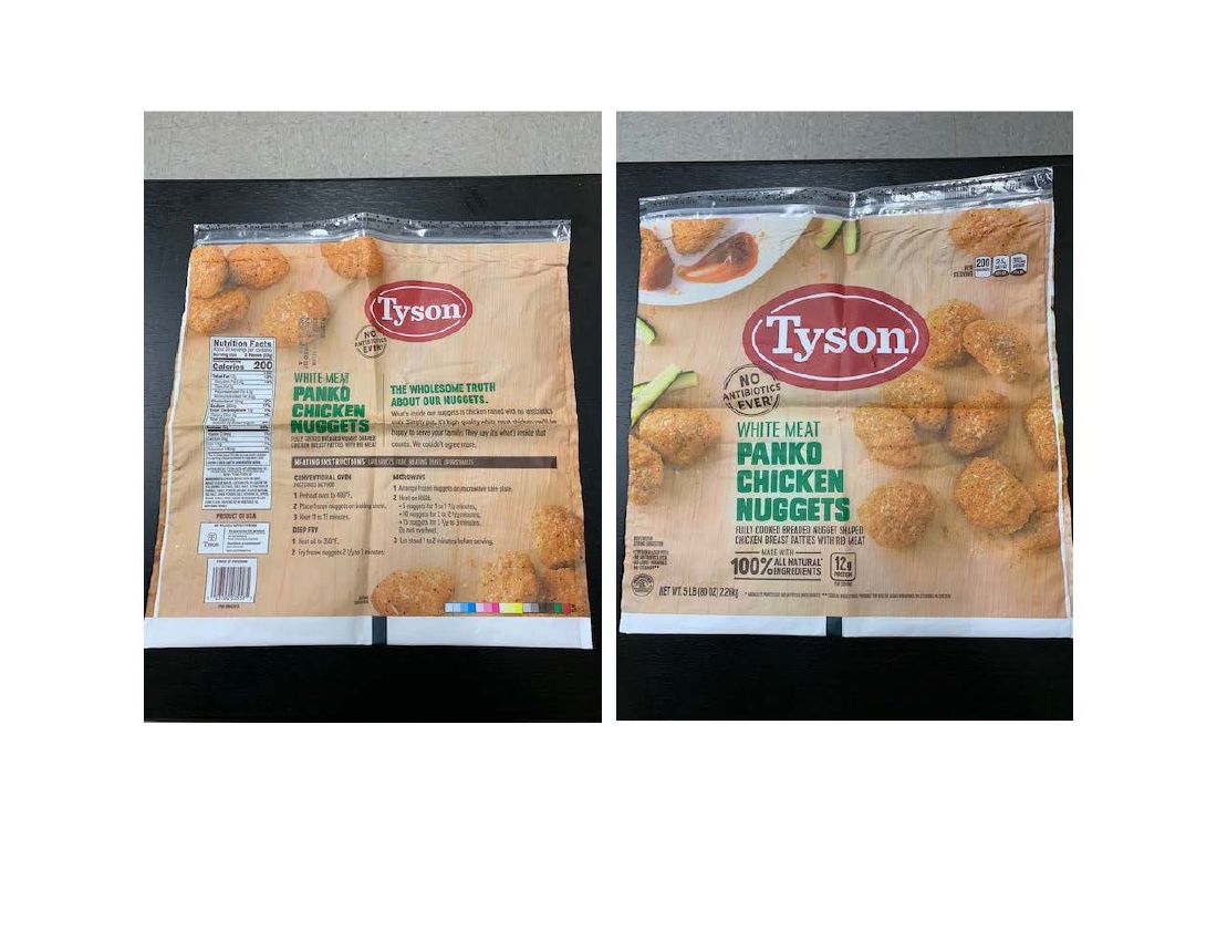 Tyson White Meat Panko Chicken Nuggets Recalled for Rubber Contamination