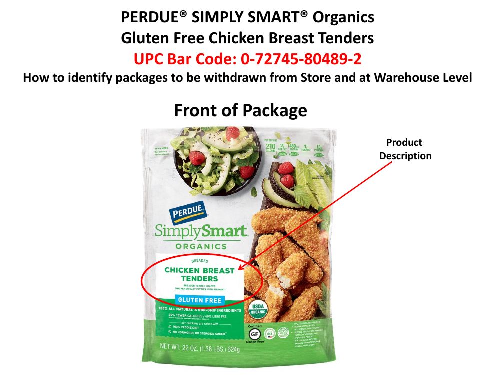 Perdue Simply Smart Organics Chicken Tenders Recalled for Undeclared Wheat