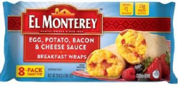 El Monterey Bacon Breakfast Wraps Recalled for Possible Small Rocks