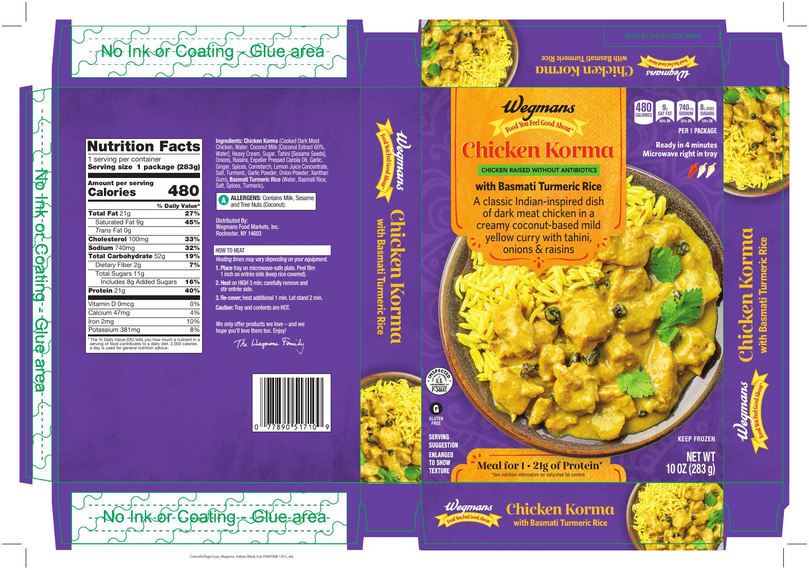 Wegmans Chicken Korma Recalled for Undeclared Cashews