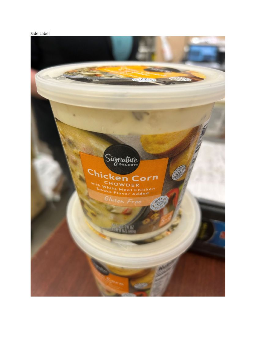 Signature SELECT Chicken Soup Recalled for Undeclared Wheat