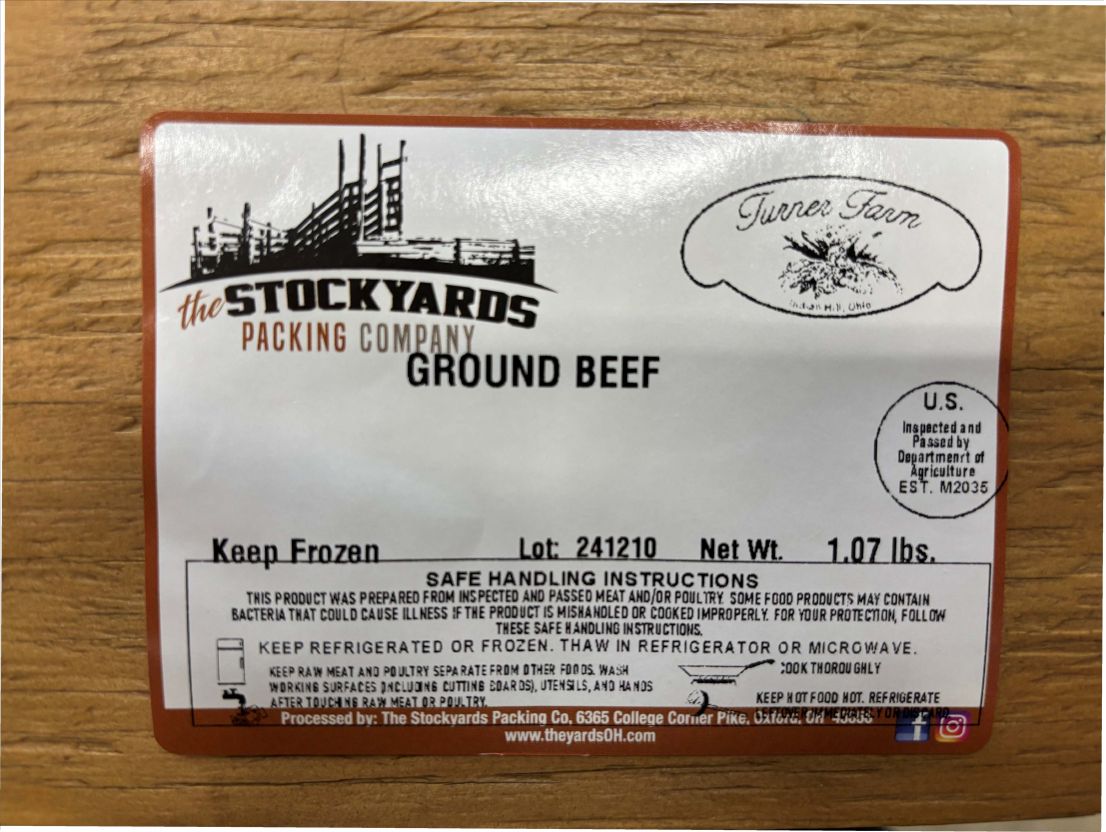Turner Farm and Stockyards Packing Ground Beef Recalled for Metal and Plastic