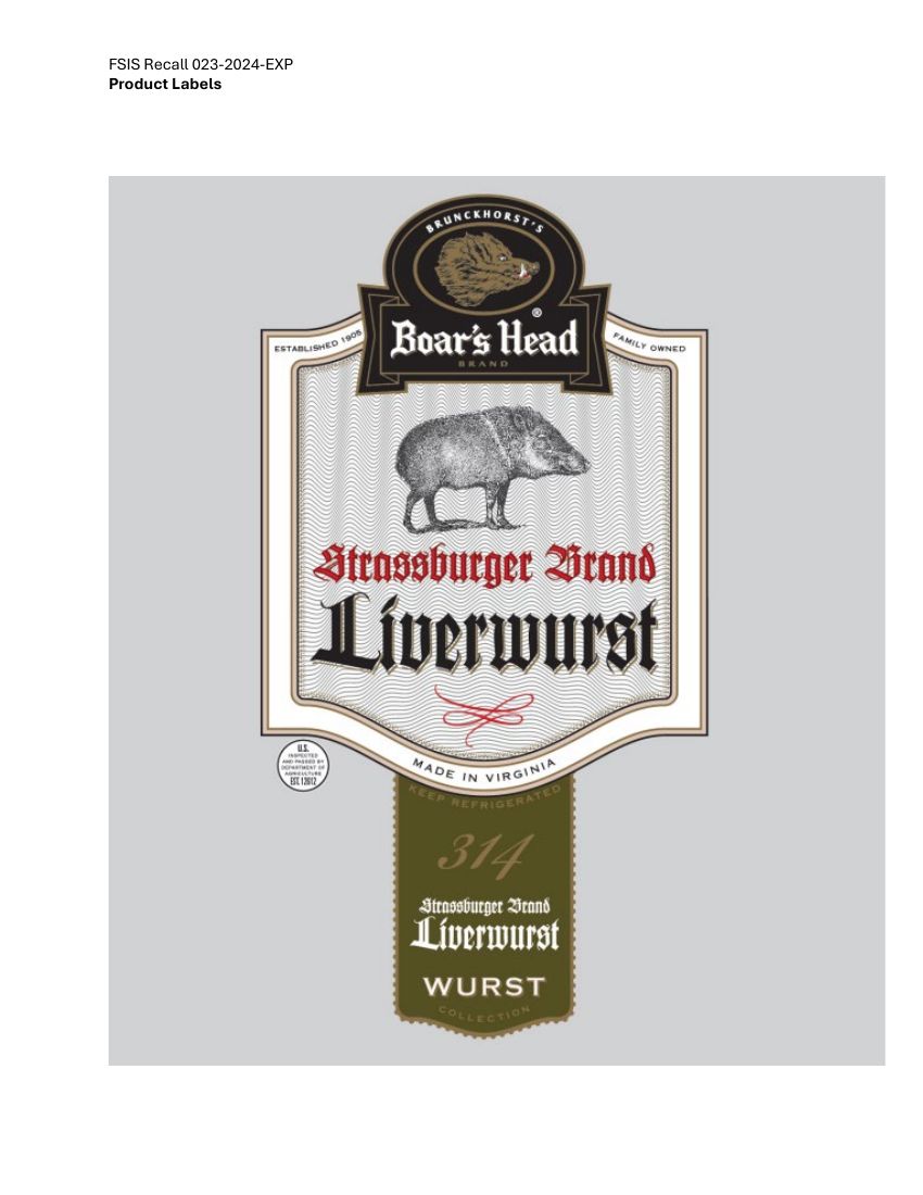 Boar's Head Ready-To-Eat Meats Recalled for Listeria Contamination