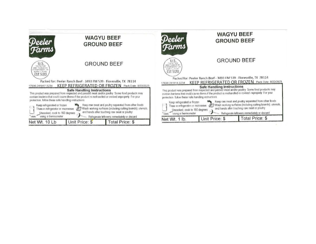 Peeler Farms and R-C Ranch Ground Beef Recalled for Possible E. coli