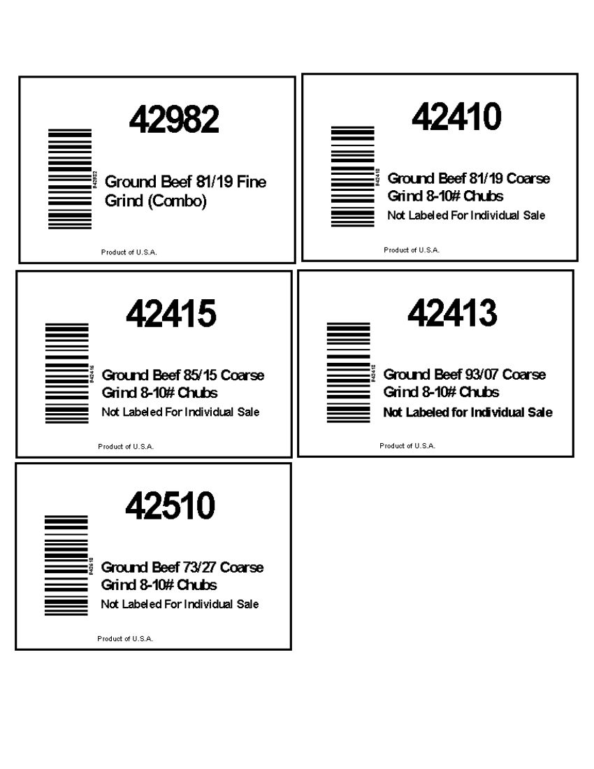 Swift and Blue Ribbon BEEF Ground Beef Recalled for E. coli O157:H7