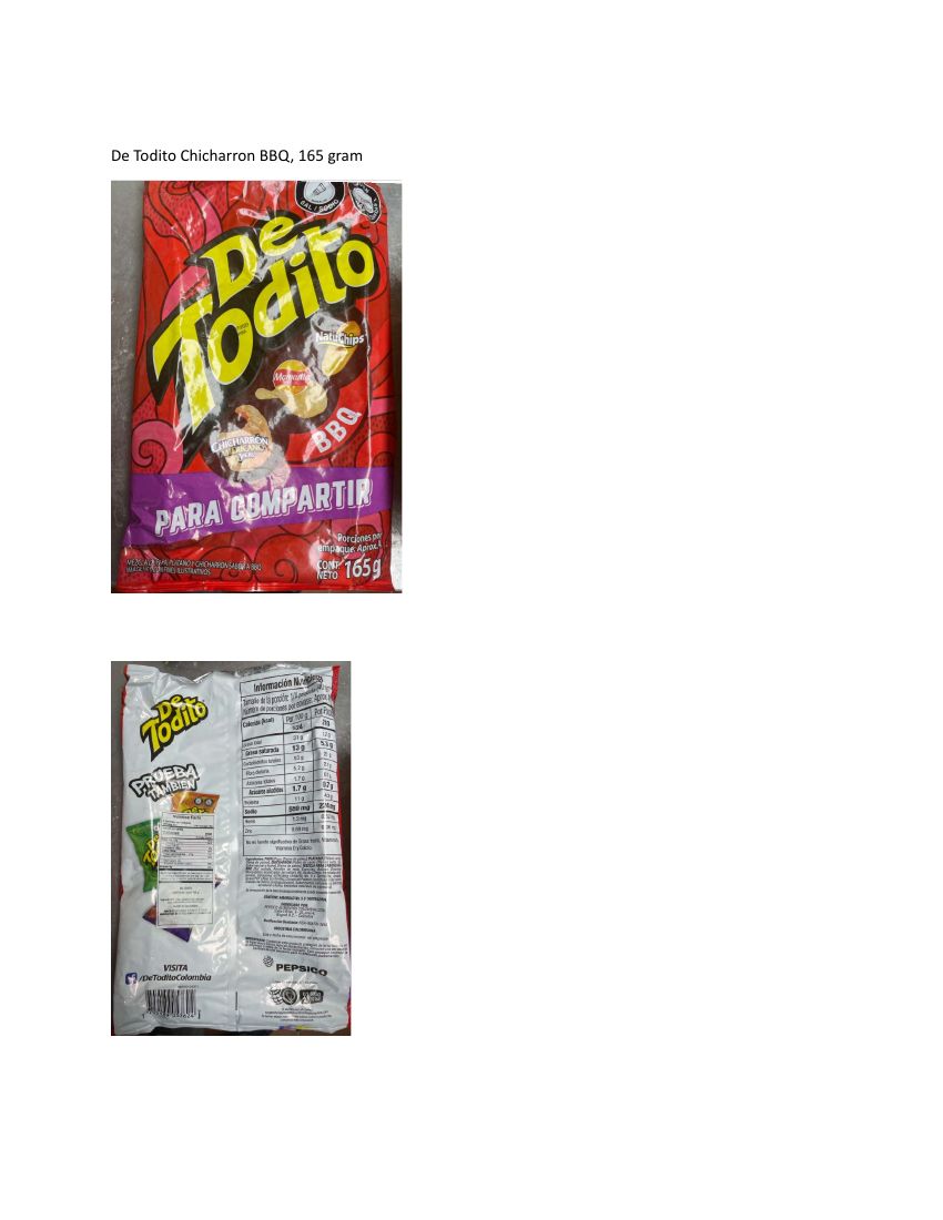 De Todito Pork Chicharrones Recalled for Import Violation