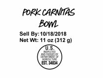 Pork Carnitas Bowls Recalled for Possible Salmonella and Listeria