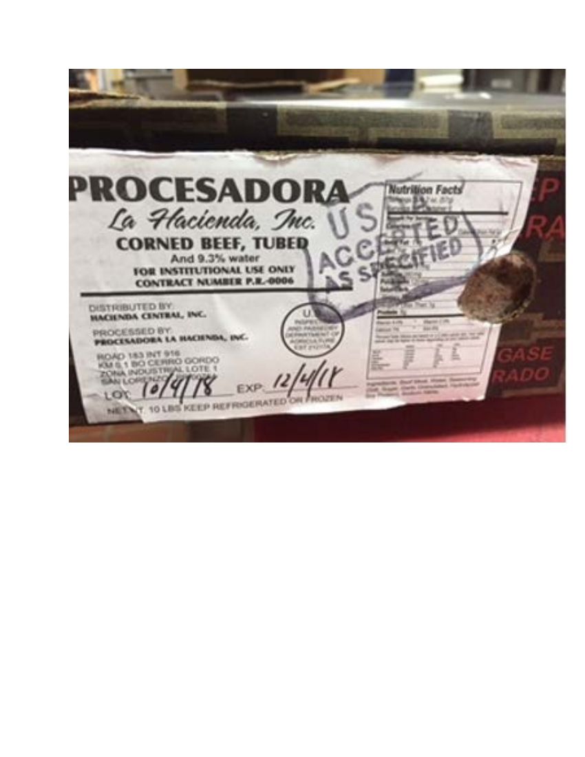Procesadora La Hacienda Corned Beef Recalled for Metal and Plastic Contamination