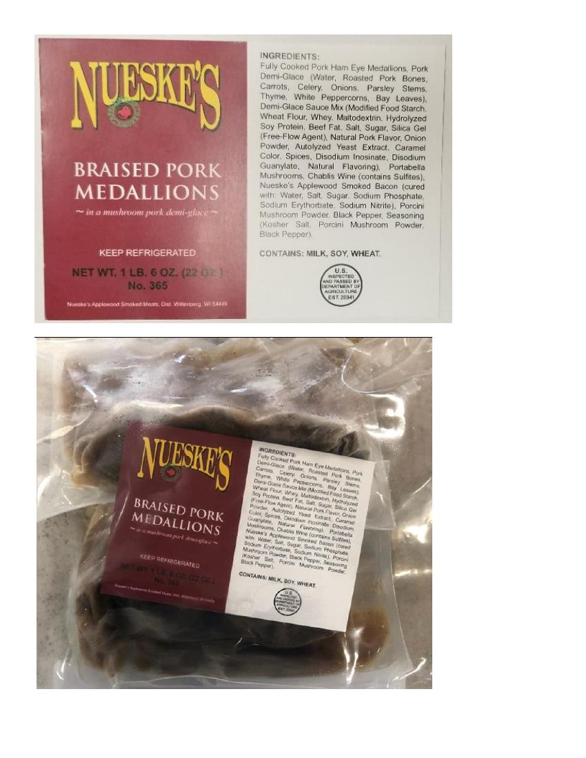 Nueske's Braised Pork Products Recalled for Undeclared Rice Flour and Glycerin