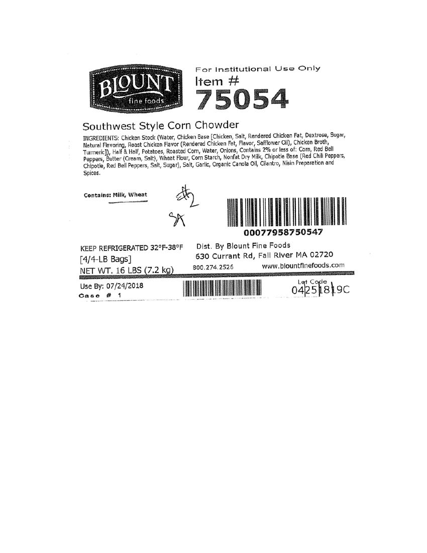 Blount Fine Foods Chicken Tortilla Soup Recalled for Undeclared Wheat