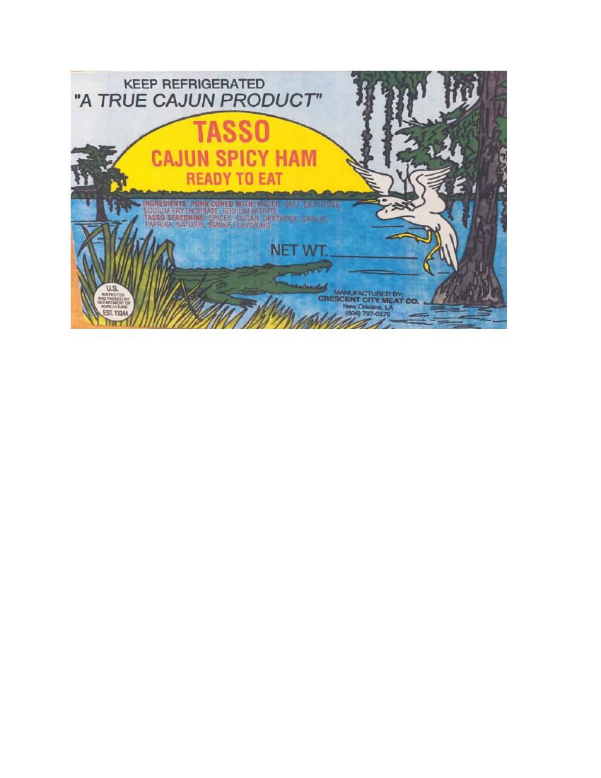 Crescent City Meats Tasso Cajun Spicy Ham Recalled for Underprocessing