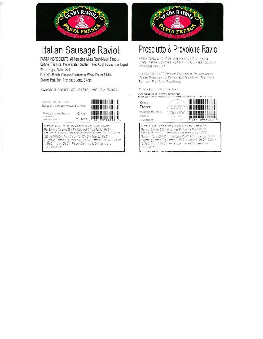 Venda Ravioli Frozen Meat Ravioli Recalled for Lacking Federal Inspection