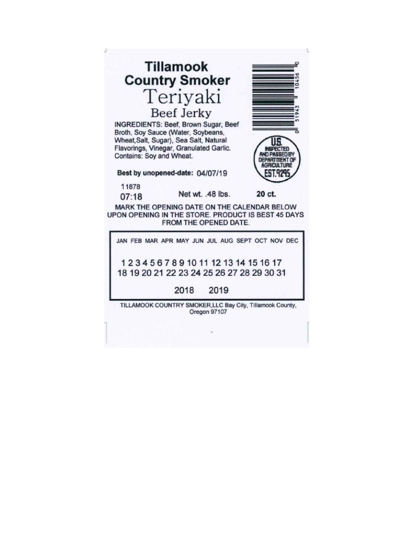 Tillamook Country Smoker Beef Jerky Recalled for Undeclared MSG