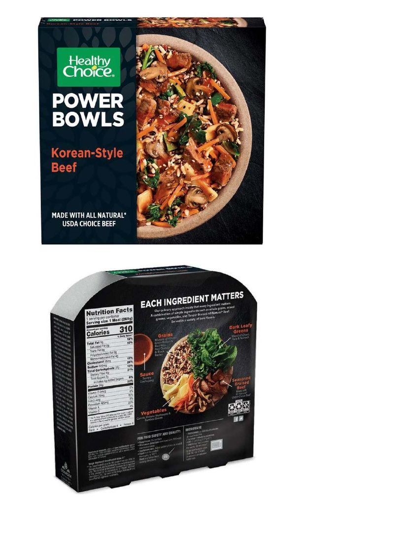 Healthy Choice Power Bowls Korean-Style Beef Recalled for Undeclared Milk