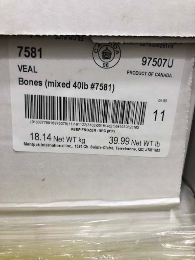 Montpak Veal and Lamb Recalled for Missing Import Inspection