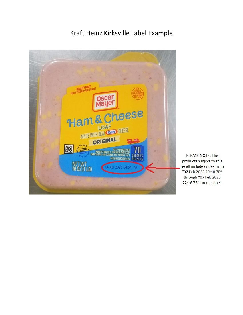 Oscar Mayer Ham & Cheese Loaf Recalled for Possible Cross-Contamination