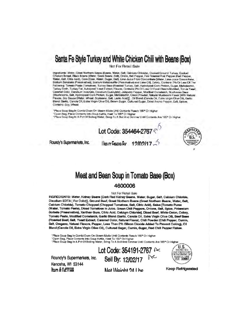 Roundy's Chili and Soup Recalled for Hard Plastic Contamination