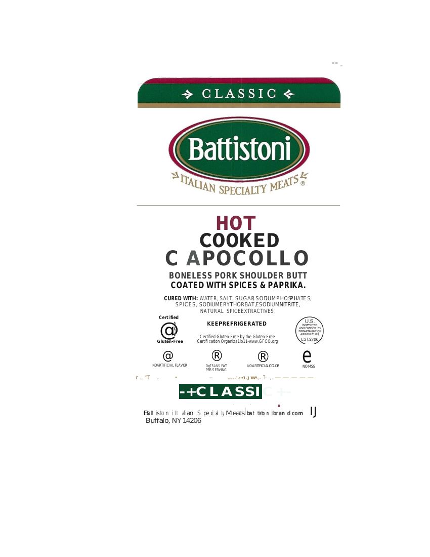 Battistoni Salami and Capocollo Recalled for Aluminum Contamination
