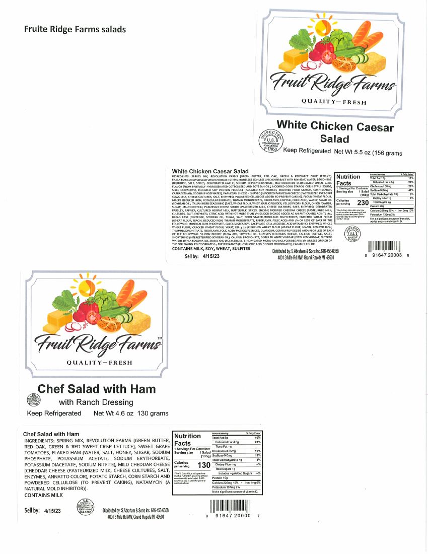 Fresh Salads with Chicken and Ham Recalled for Possible Listeria Contamination