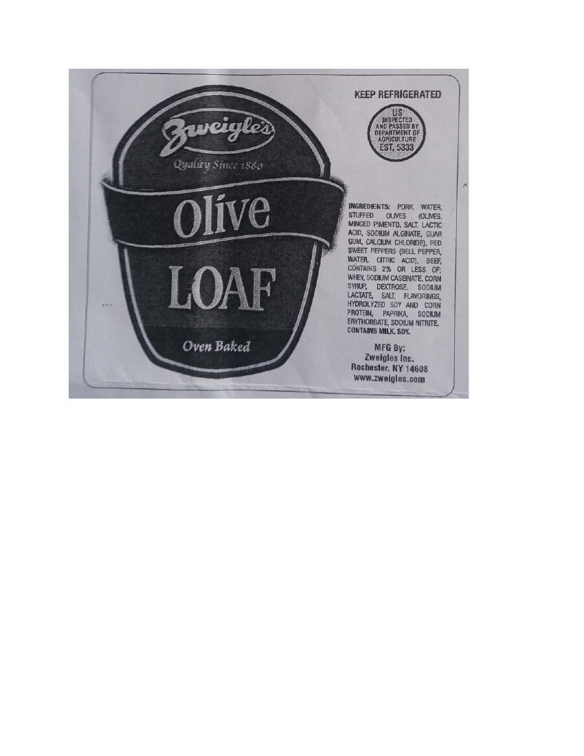 Zweigle's Olive Loaf Recalled for Excessive Sodium Nitrite Levels