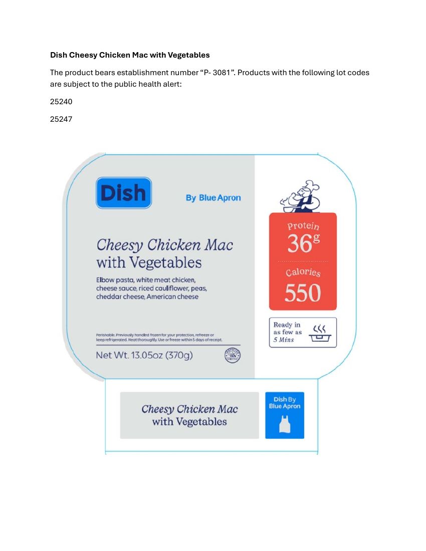 FreshRealm Ready-to-Eat Meals Recalled for Possible Listeria Contamination