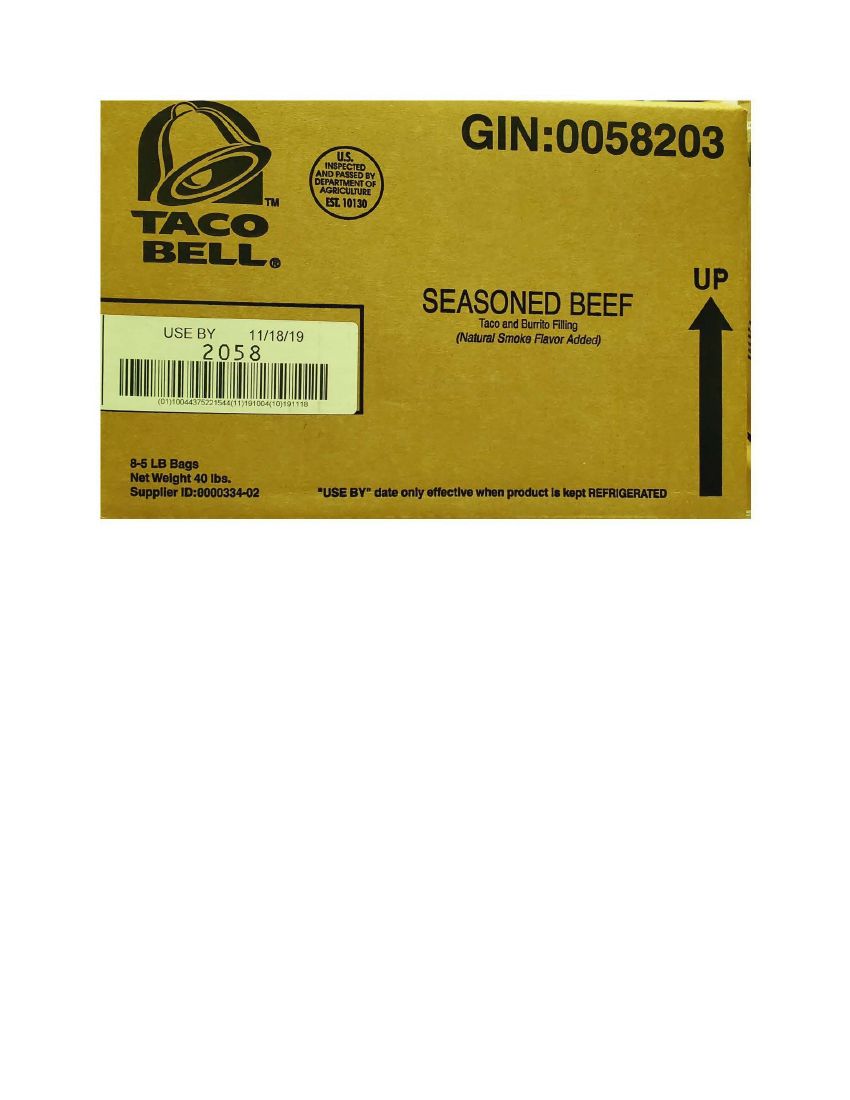 Taco Bell Seasoned Beef Recalled for Possible Metal Shavings